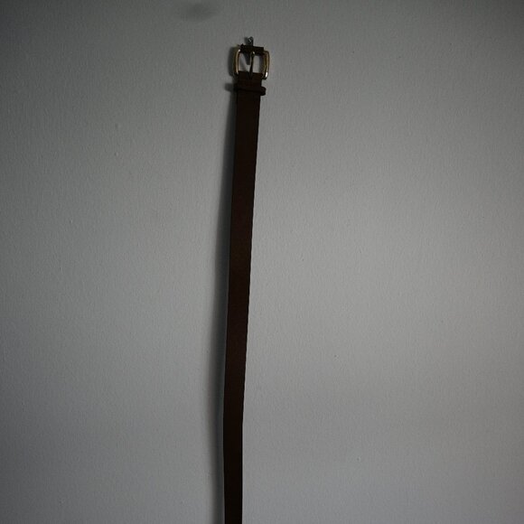 Michael Kors Leather Belt – Medium Brown – Gold Buckle – 41” - Picture 2 of 8